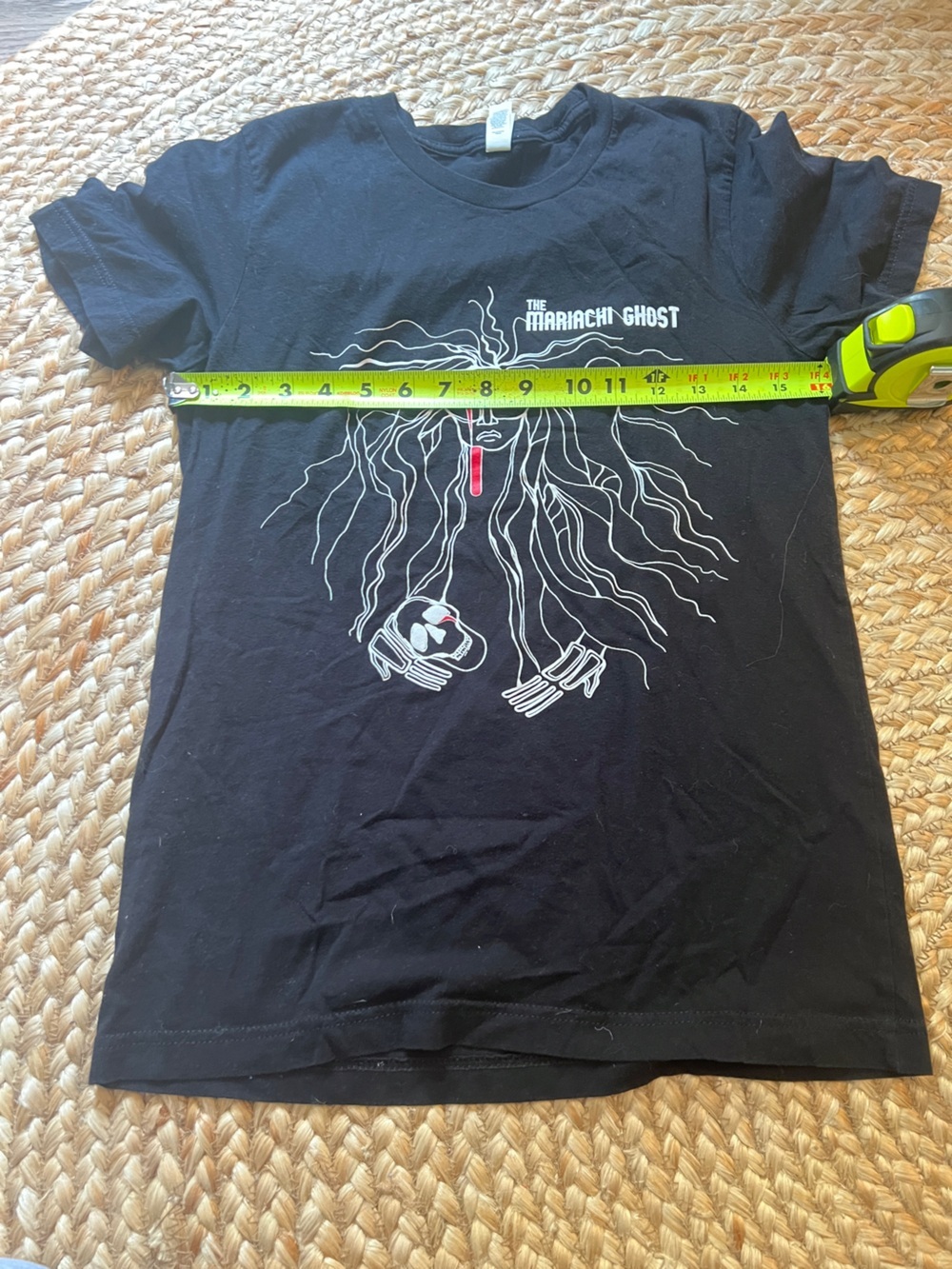 The Mariachi Ghost Black Graphic T-Shirt Women’s Small Band Tee - Picture 6 of 7
